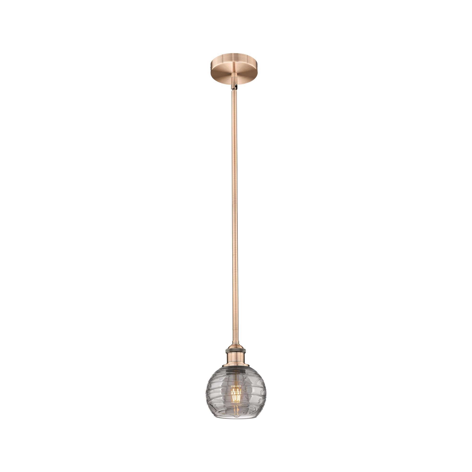 Bruno Marashlian Athens Deco Swirl 6 Inch Mini Pendant by Innovations Lighting