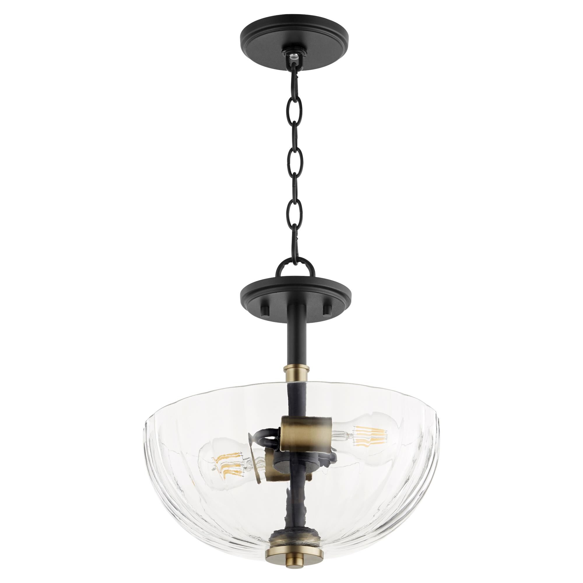 Shown in Noir W/ Aged Brass finish