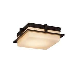 Shown in Dark Bronze finish and Artisan glass and Opal shade