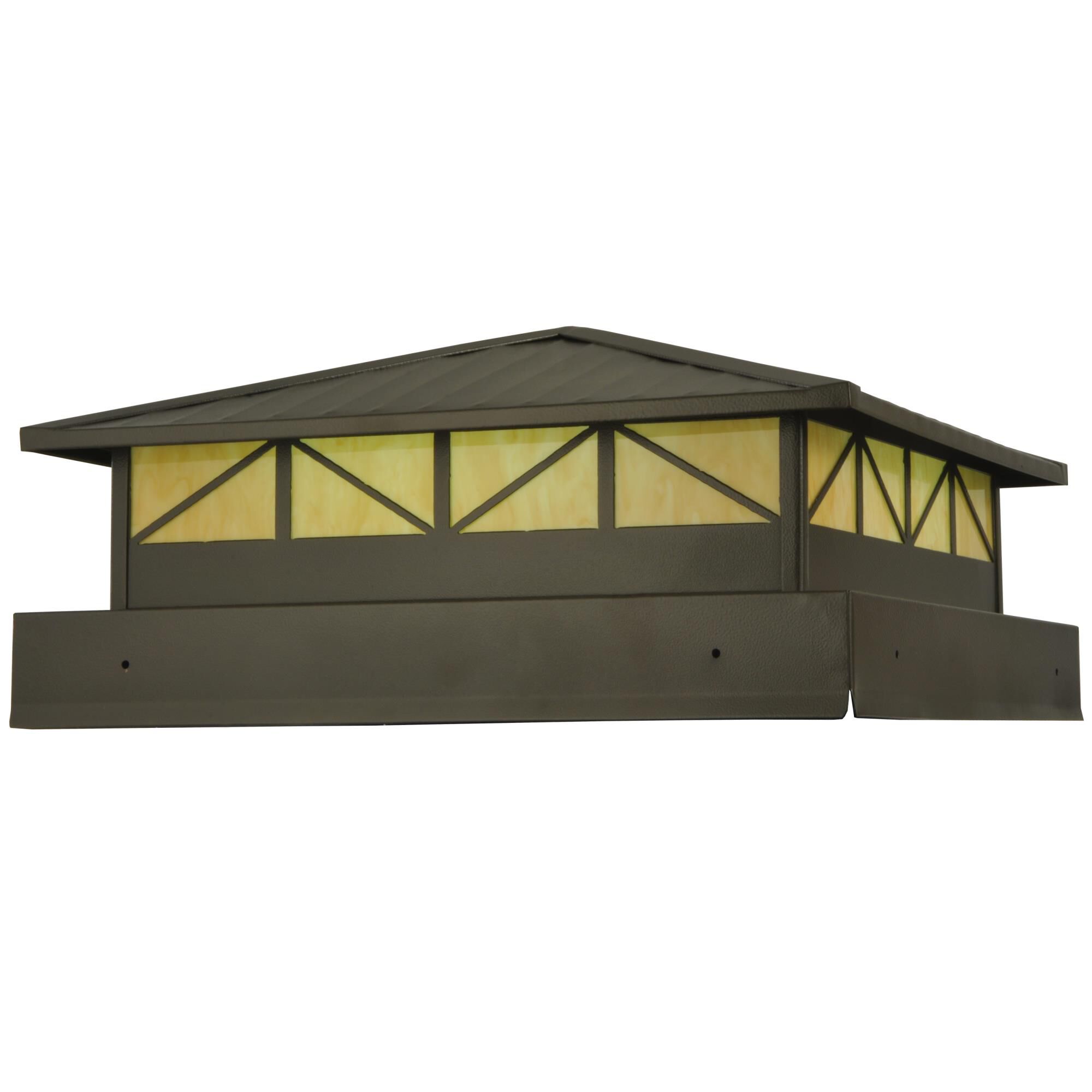 Durrant 12 Inch Tall 1 Light LED Outdoor Pier Lamp by Meyda Lighting