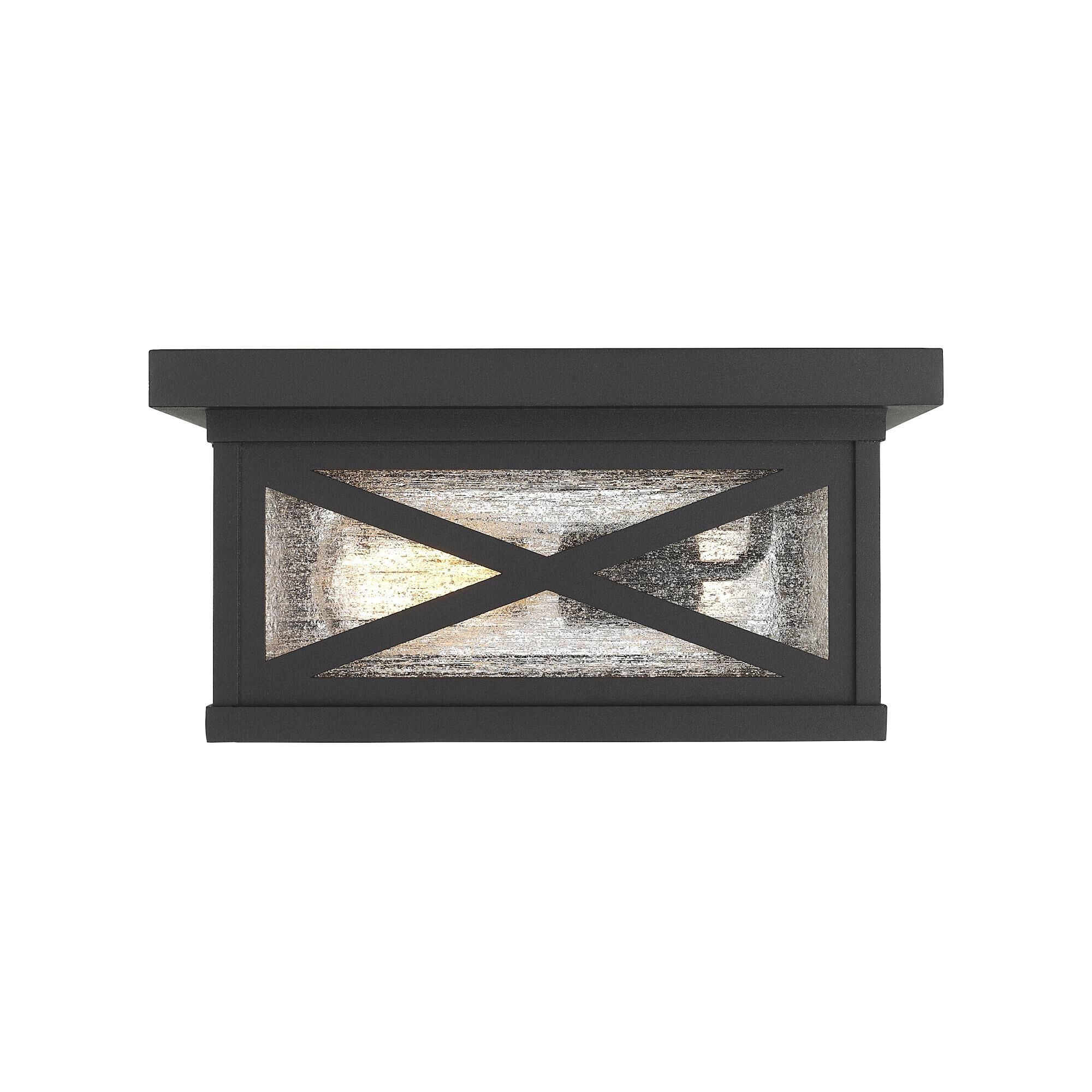 Brookside 12 Inch 2 Light Outdoor Flush Mount by Z-Lite
