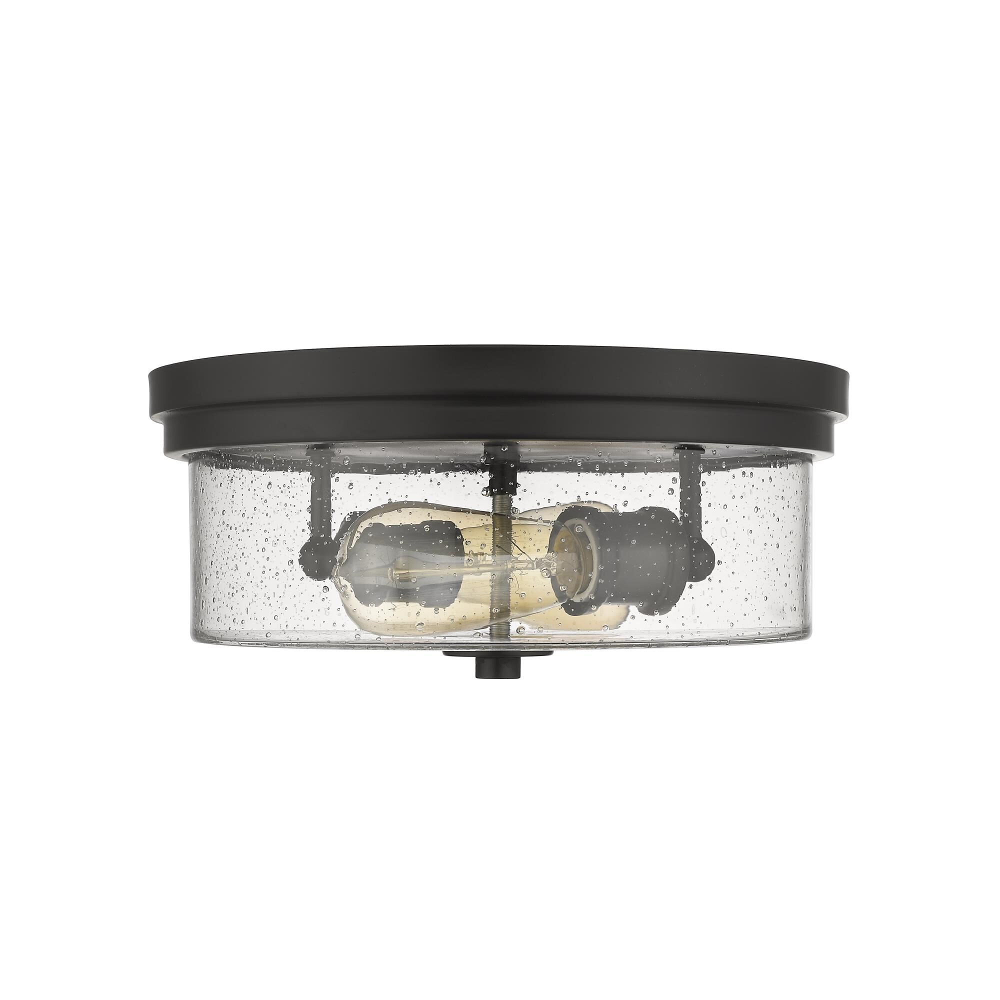 Shown in Matte Black finish and Glass shade