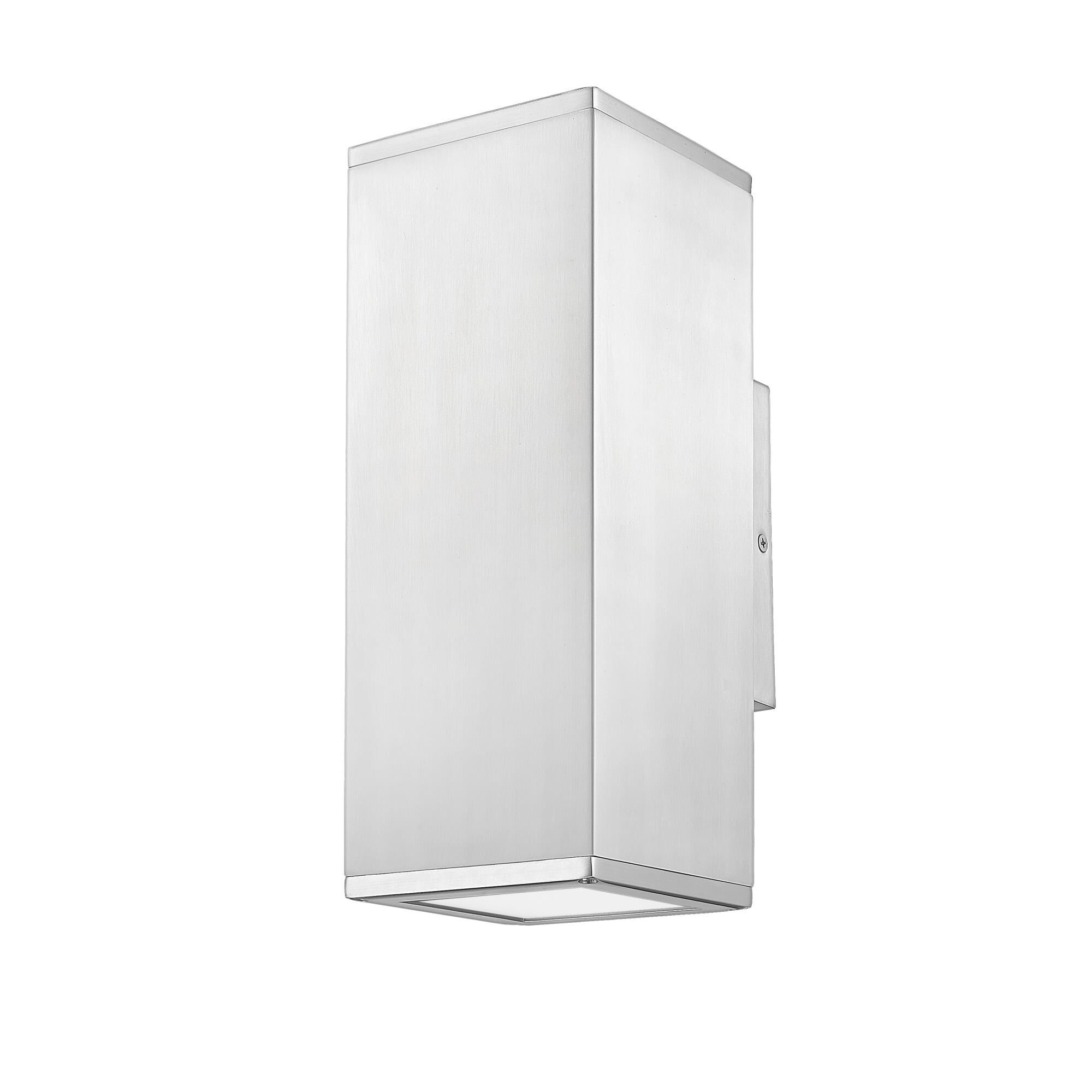 Shown in Aluminum finish and Frosted glass