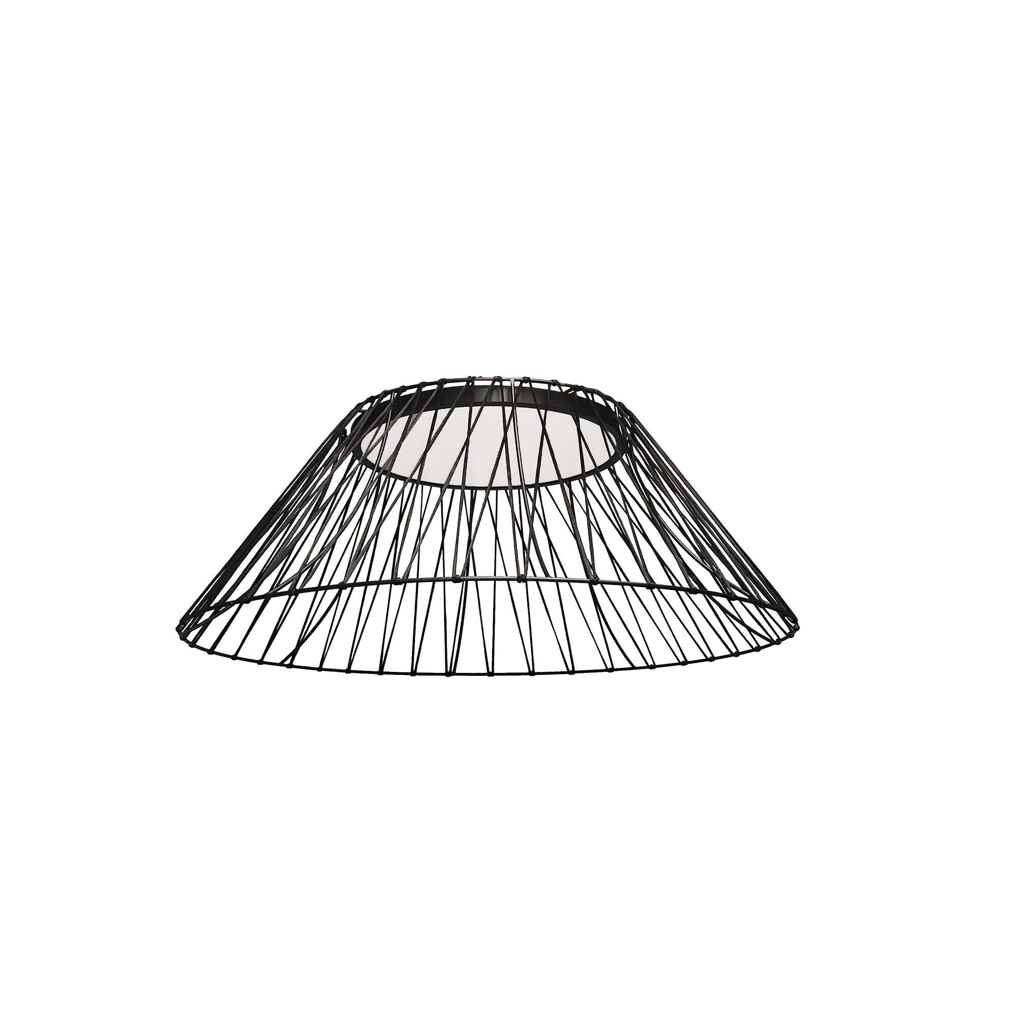 Shown in Black finish and White shade