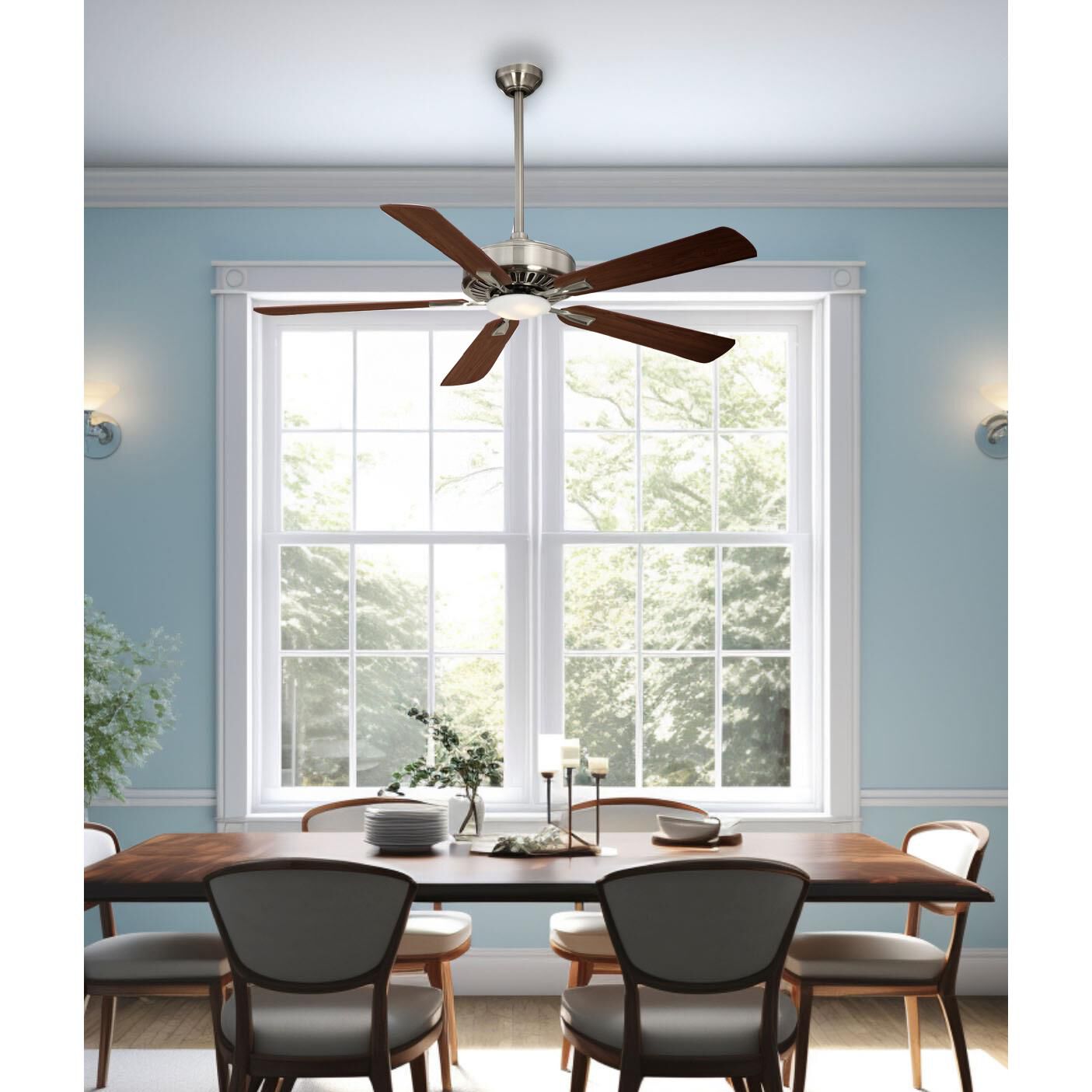 Contractor 52 Inch Ceiling Fan with Light Kit by Minka Aire