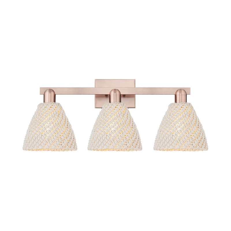 Bruno Marashlian Natural Ballston Dome 26 Inch Bath Vanity Light by Innovations Lighting