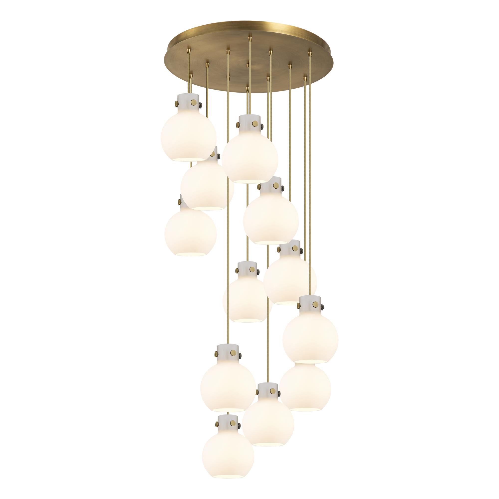 Bruno Marashlian Newton Sphere 27 Inch 12 Light Multi Light Pendant by Innovations Lighting
