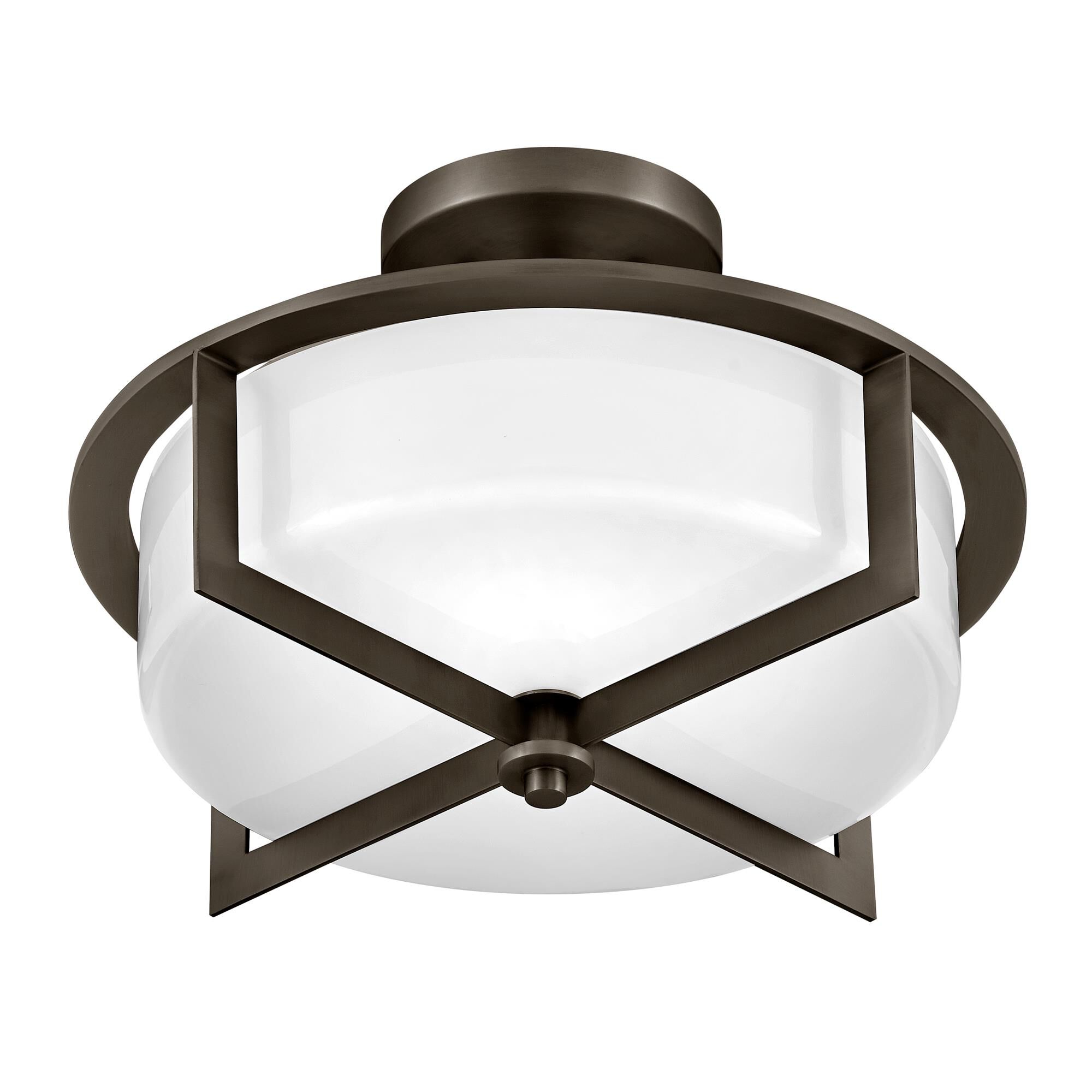 Shown in Black Oxide finish and Cased Opal glass