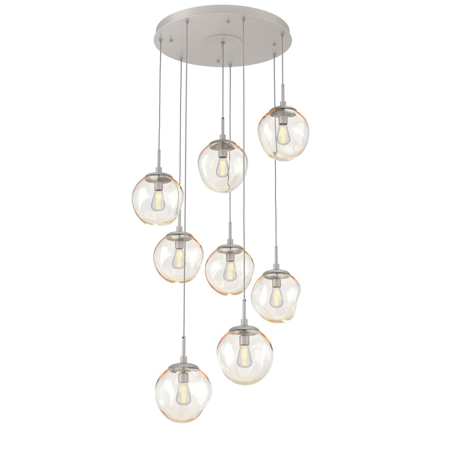 Levi Wilson Nebula 31 Inch 8 Light Multi Light Pendant by Hammerton Studio