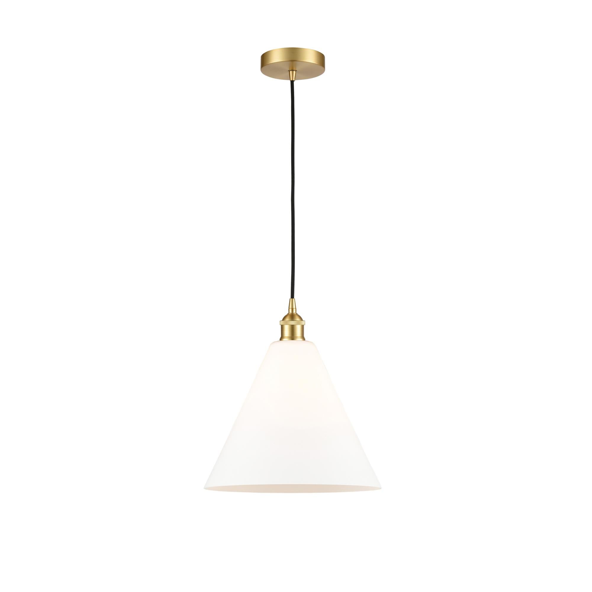 Bruno Marashlian Edison Glass Cone 12 Inch Mini Pendant by Innovations Lighting