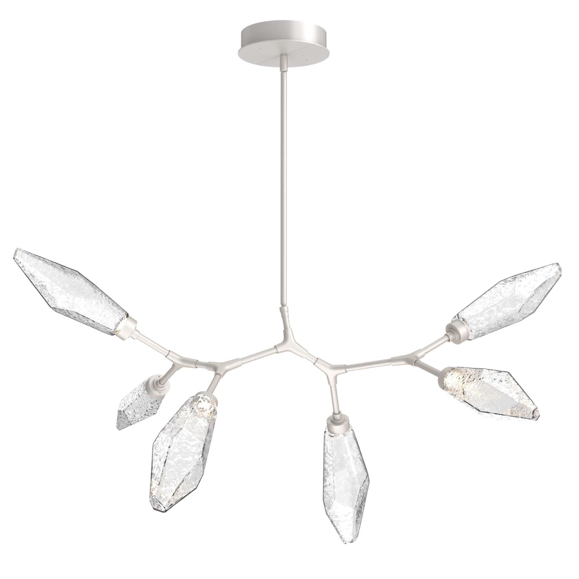 Shown in Metallic Beige Silver finish and Clear glass