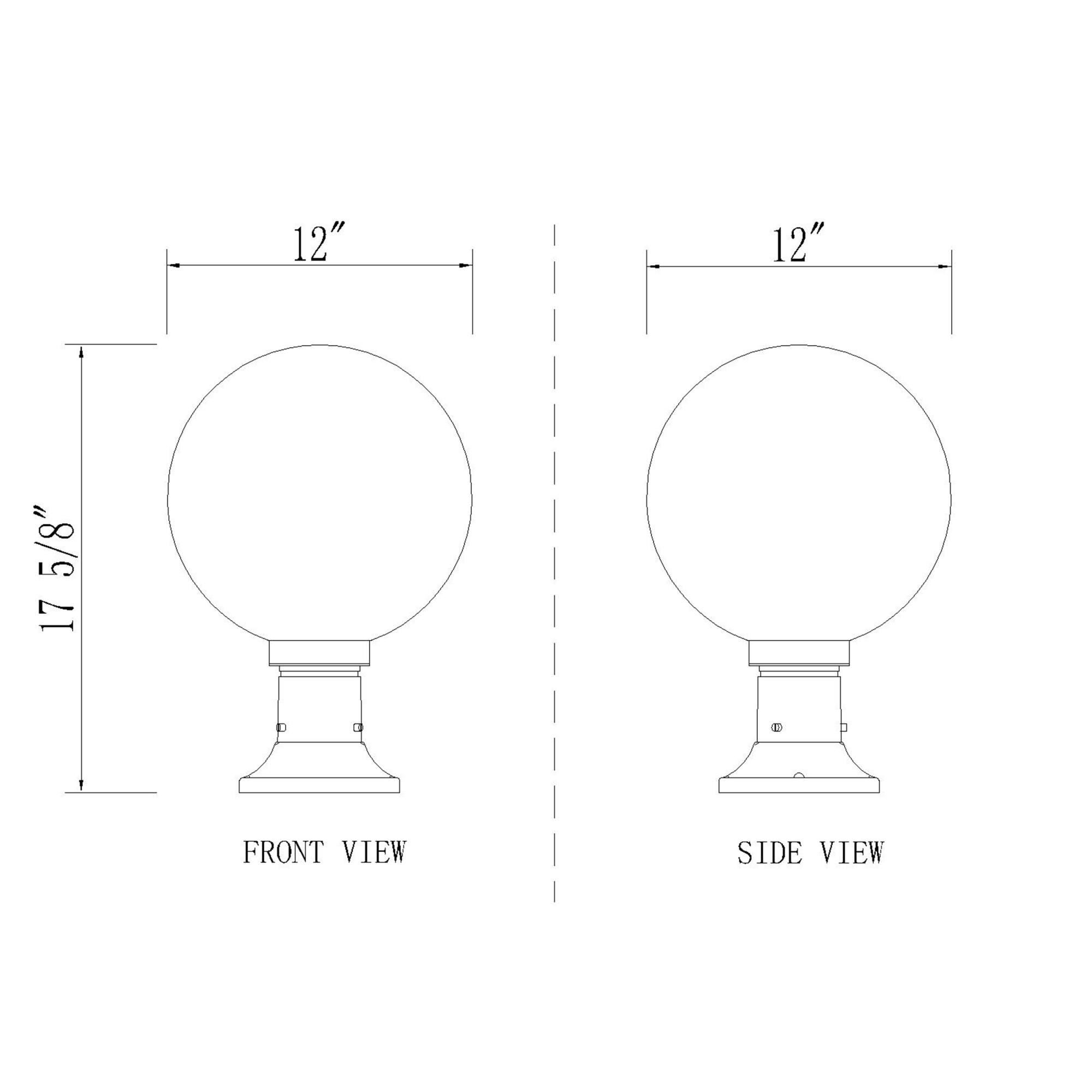 Shown in Black finish and Clear Seedy glass