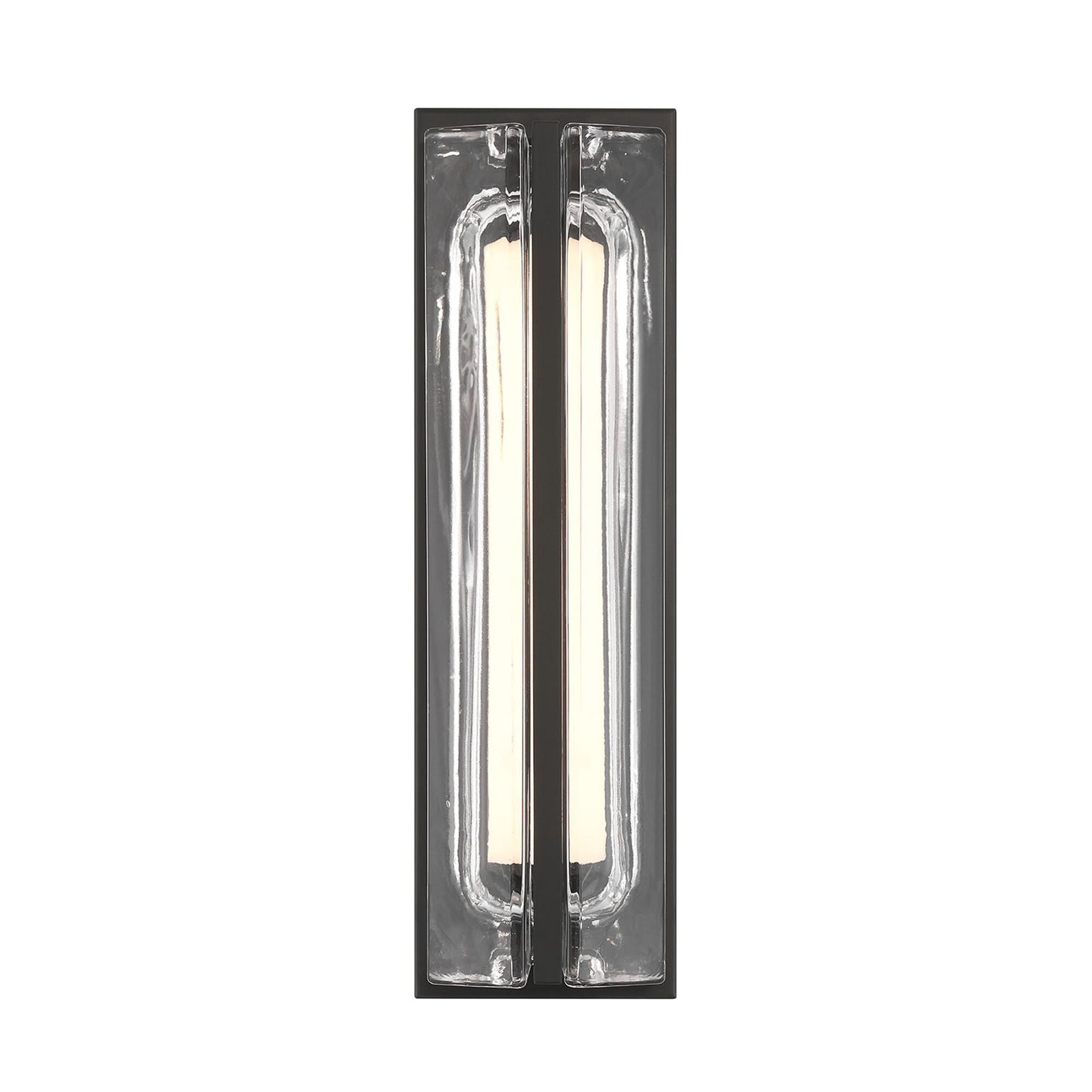 Shown in Black finish and Clear glass