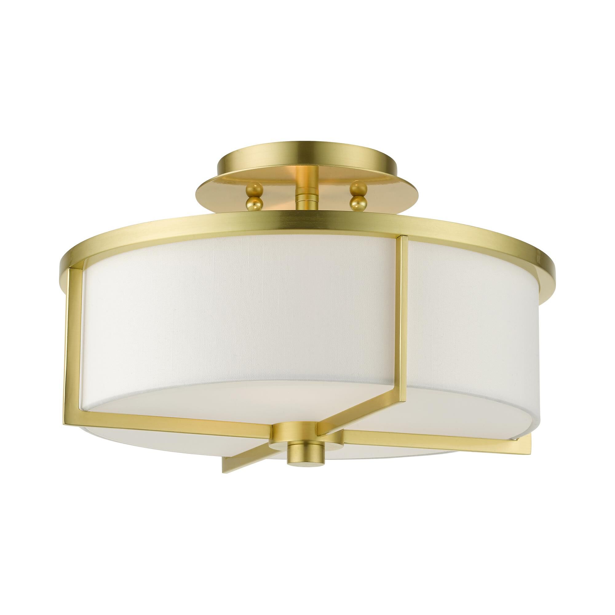 Wesley 2 Light Semi Flush Mount by Livex Lighting