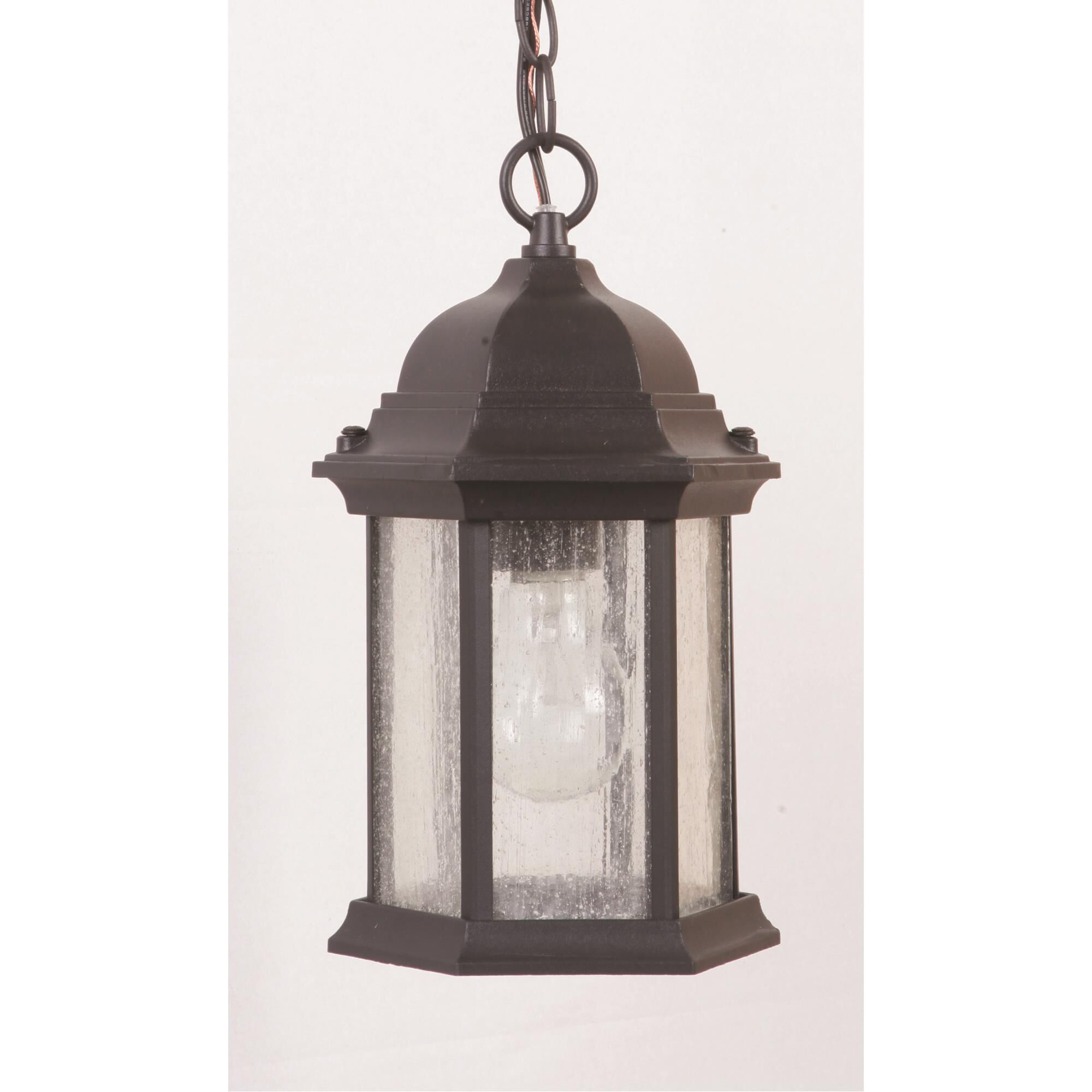 Hex Style 11 Inch Tall 1 Light Outdoor Hanging Lantern by Craftmade