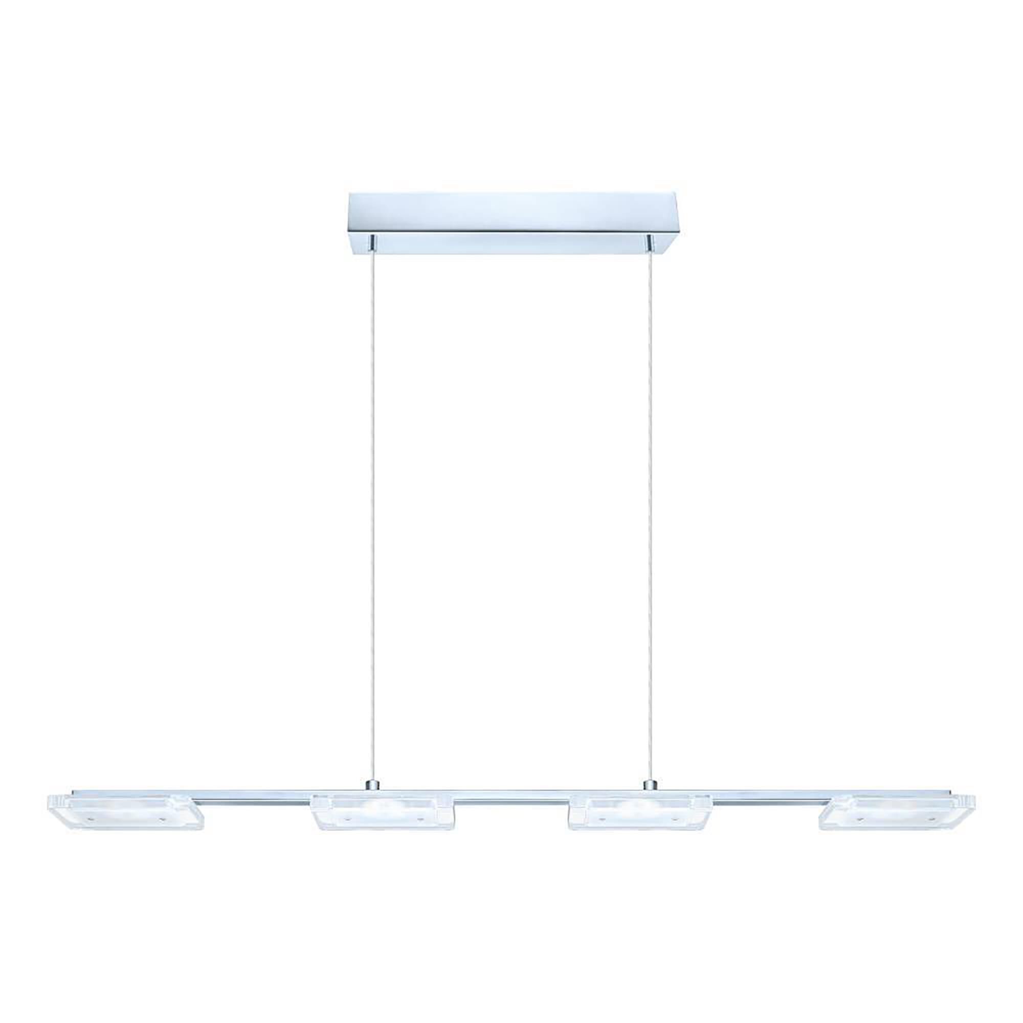 Shown in Chrome finish and Satin & Clear shade