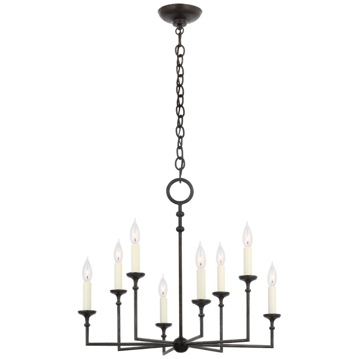 Chapman & Myers Rowen 25 Inch 8 Light LED Chandelier by Visual Comfort Signature Collection