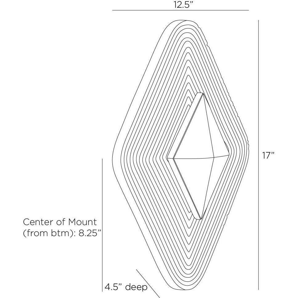 Gatsby 17 Inch Wall Sconce by Arteriors Home