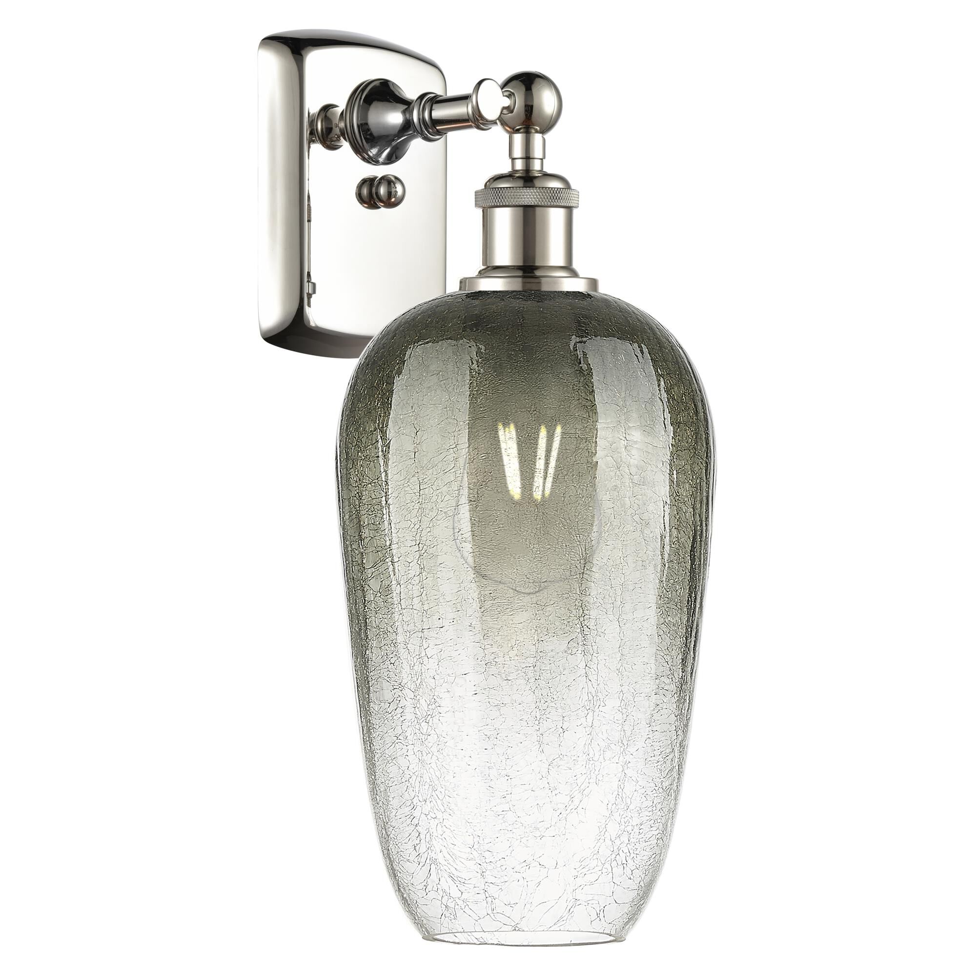 Shown in Polished Nickel finish and Slate glass