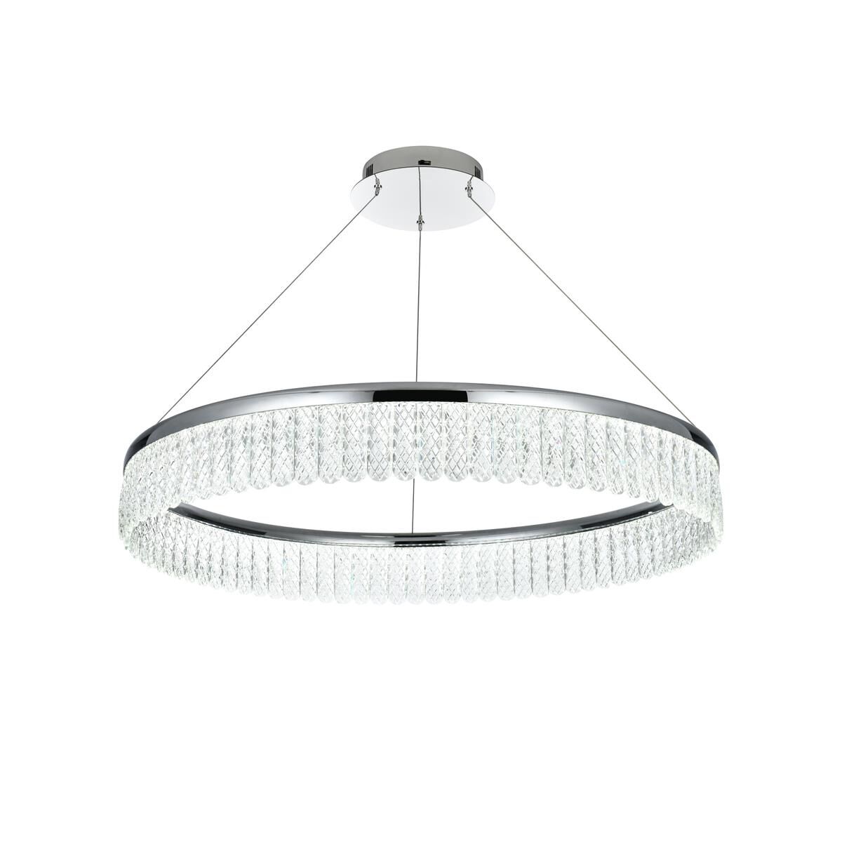 Shown in Chrome finish and Clear Royal Cut crystal