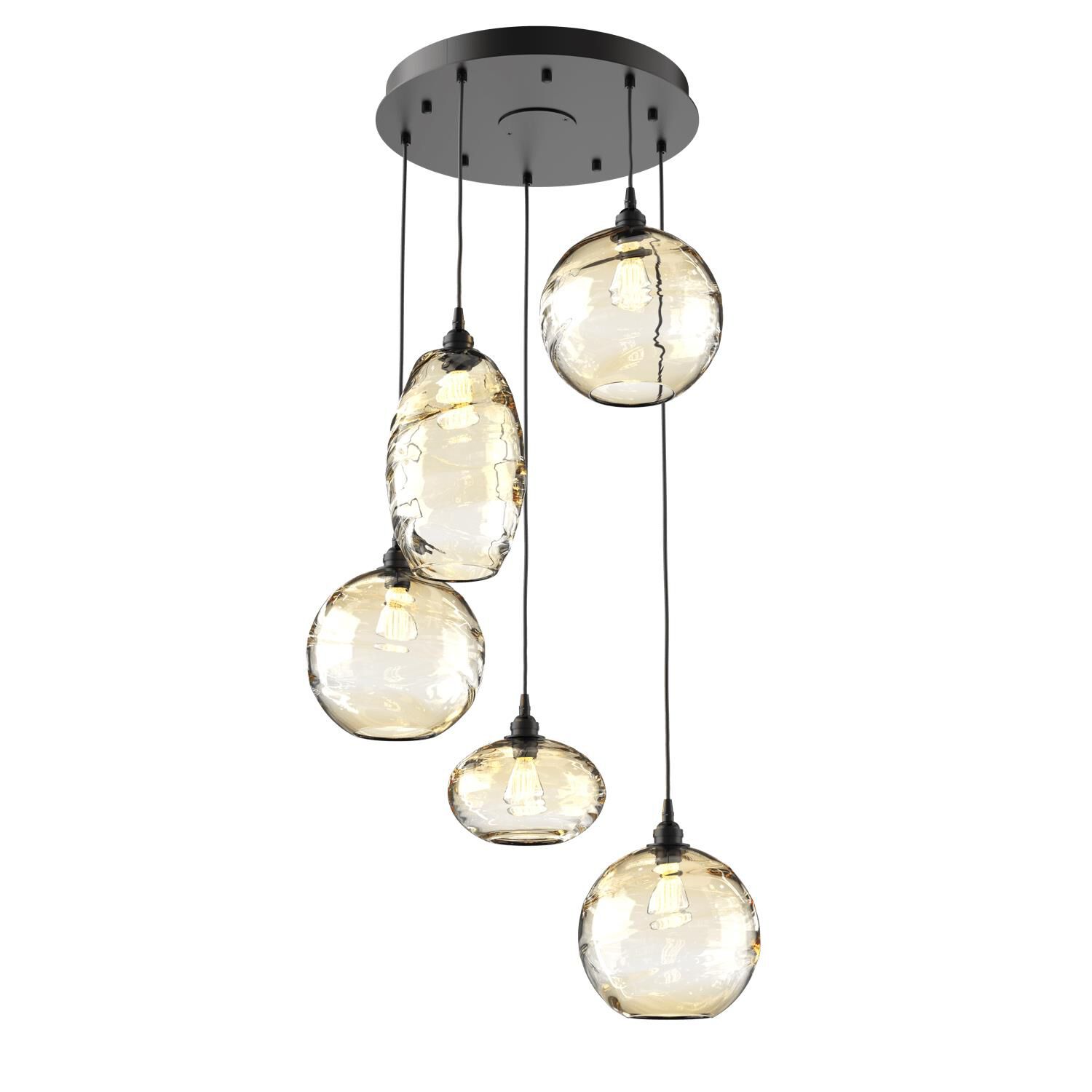 Misto 23 Inch 5 Light Multi Light Pendant by Hammerton Studio