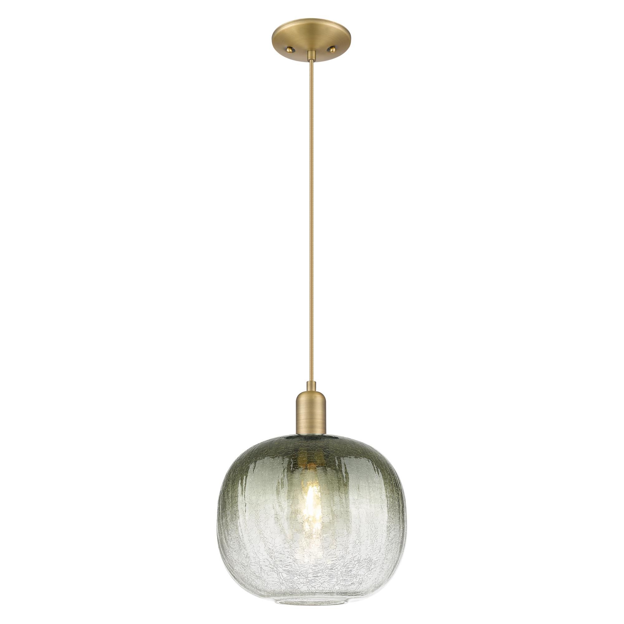 Shown in Brushed Brass finish and Slate glass