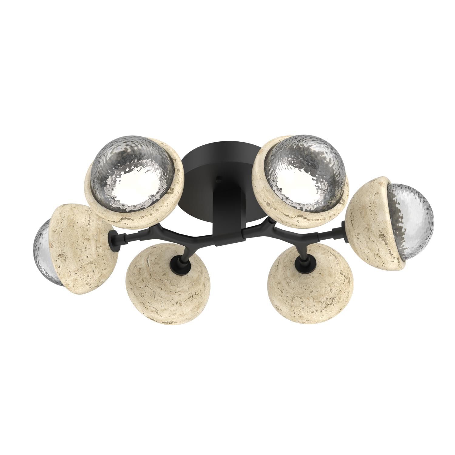 Levi Wilson Cabochon 27 Inch Flush Mount by Hammerton Studio