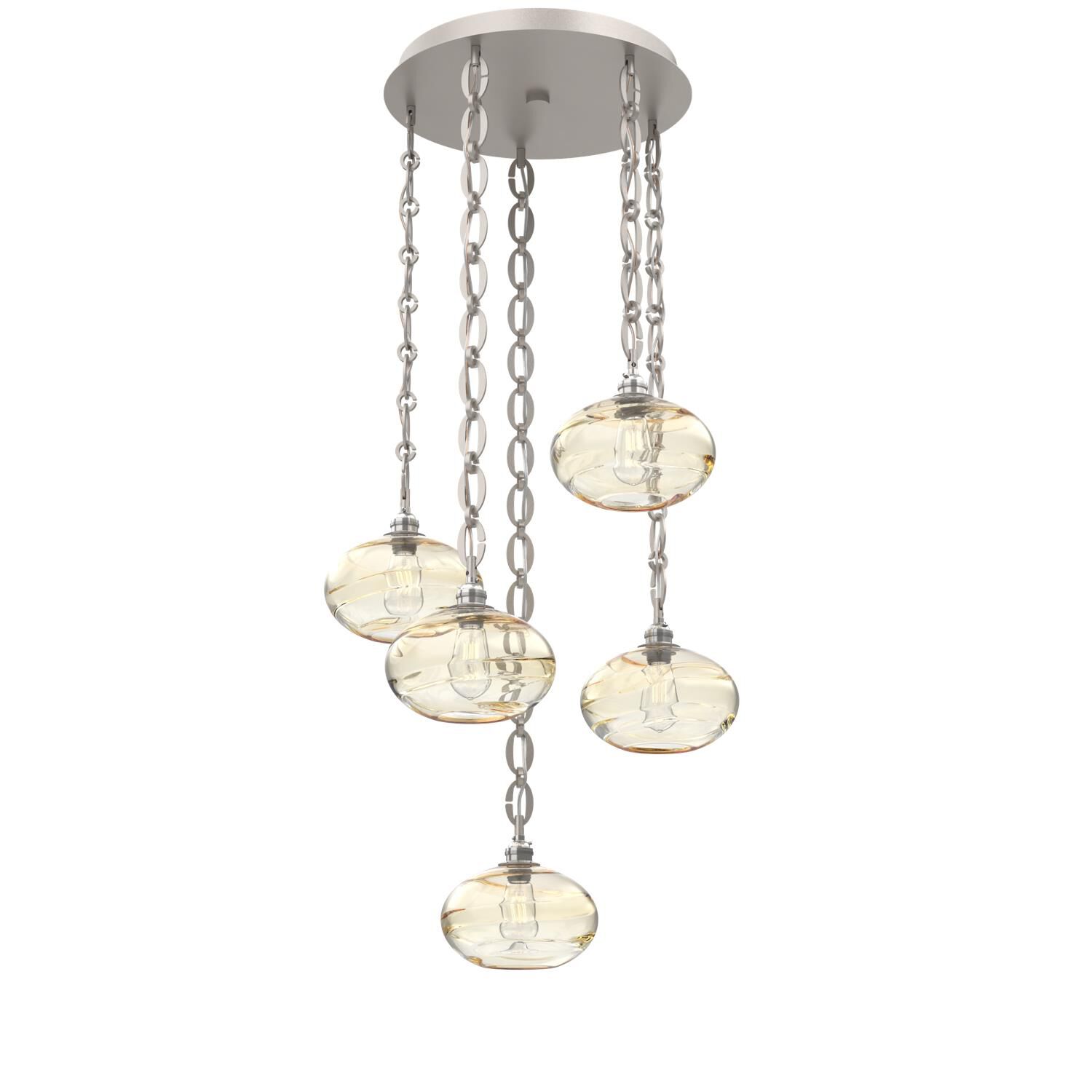 Levi Wilson Coppa 22 Inch Multi Light Pendant by Hammerton Studio