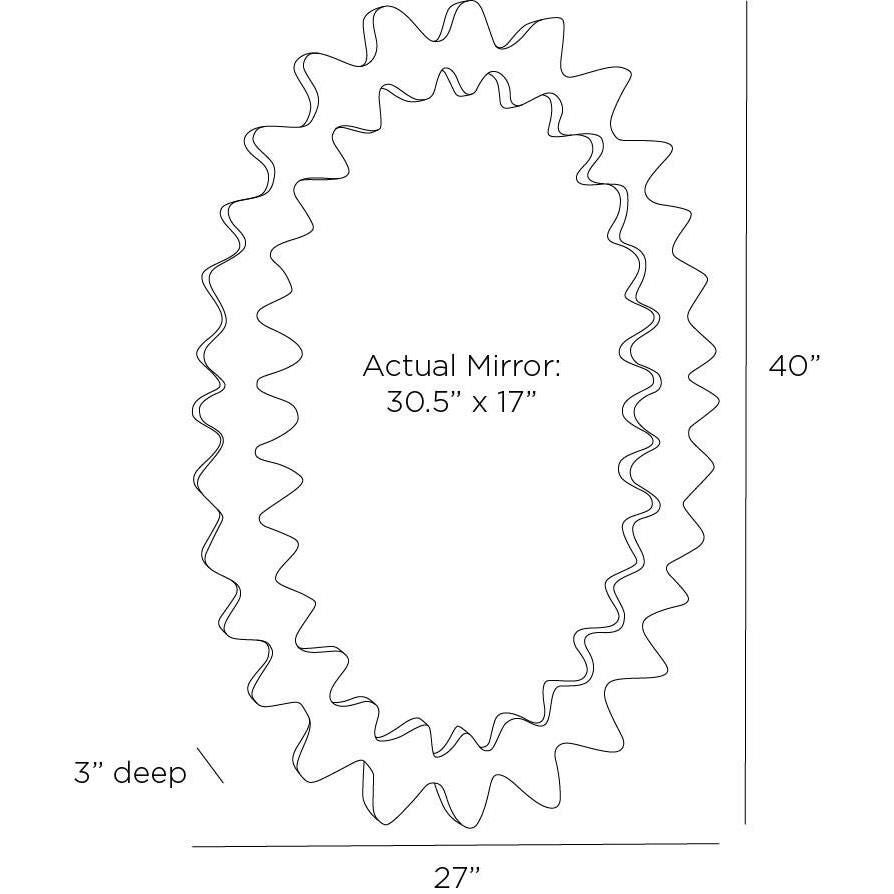 Cicada 40 Inch Decorative Mirror by Arteriors Home