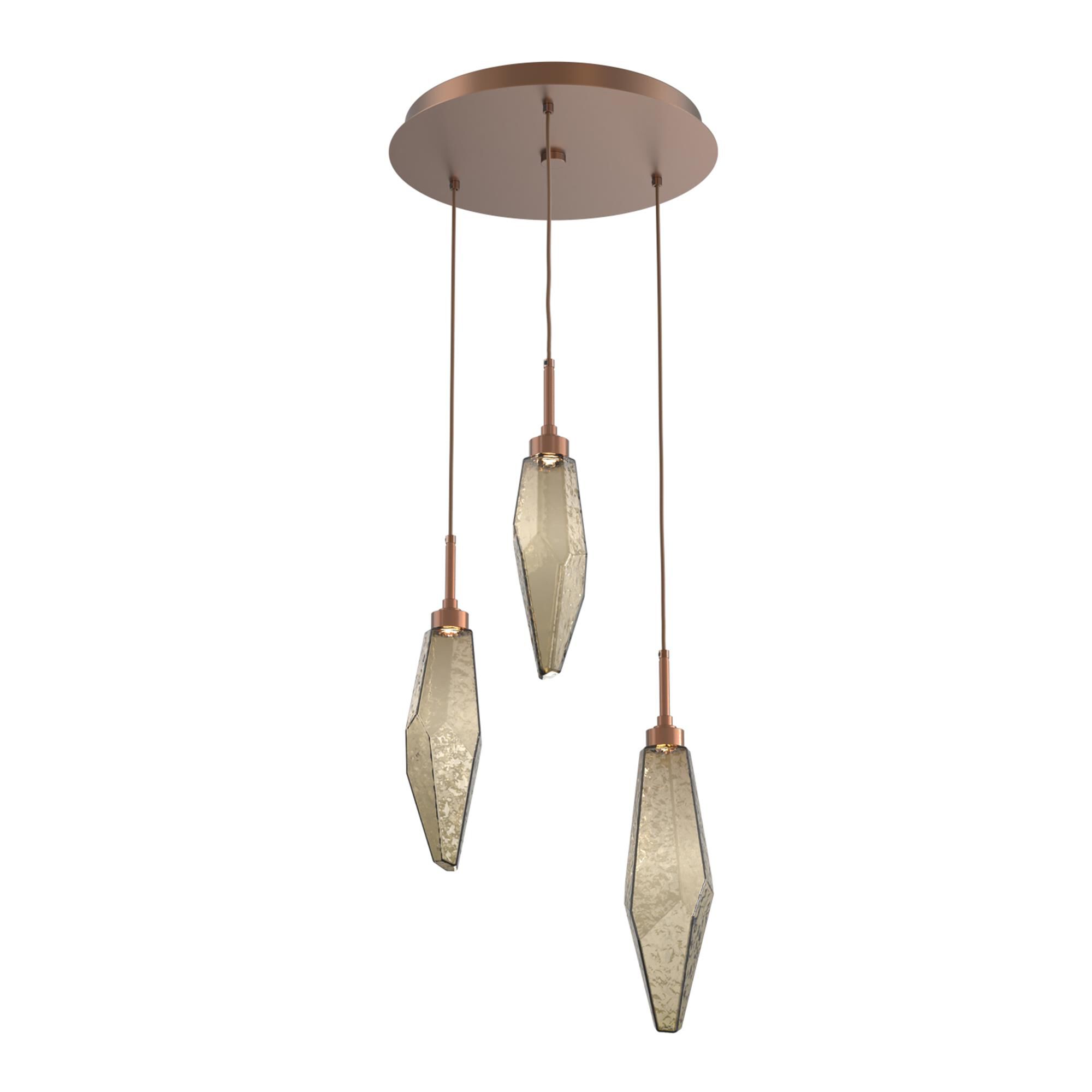Shown in Burnished Bronze finish and Chilled Blown And Bronze glass