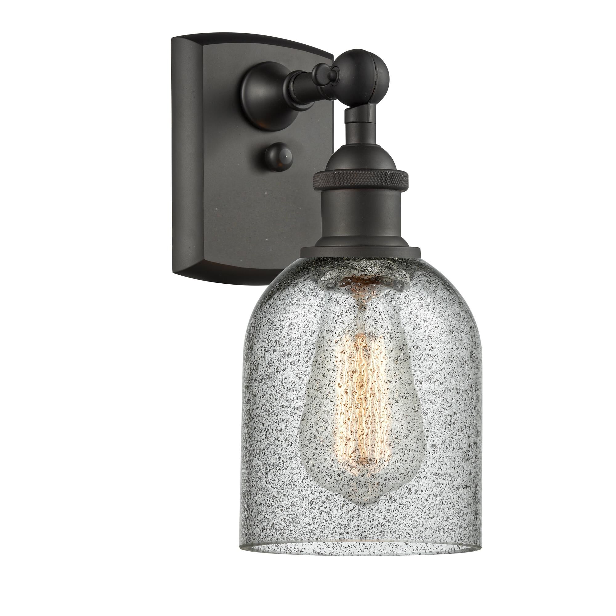 Shown in Oil Rubbed Bronze finish and Charcoal glass
