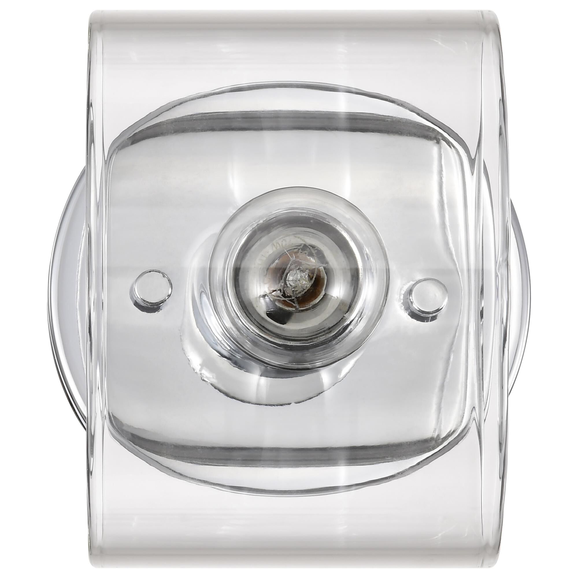 Shown in Polished Nickel finish and Clear glass