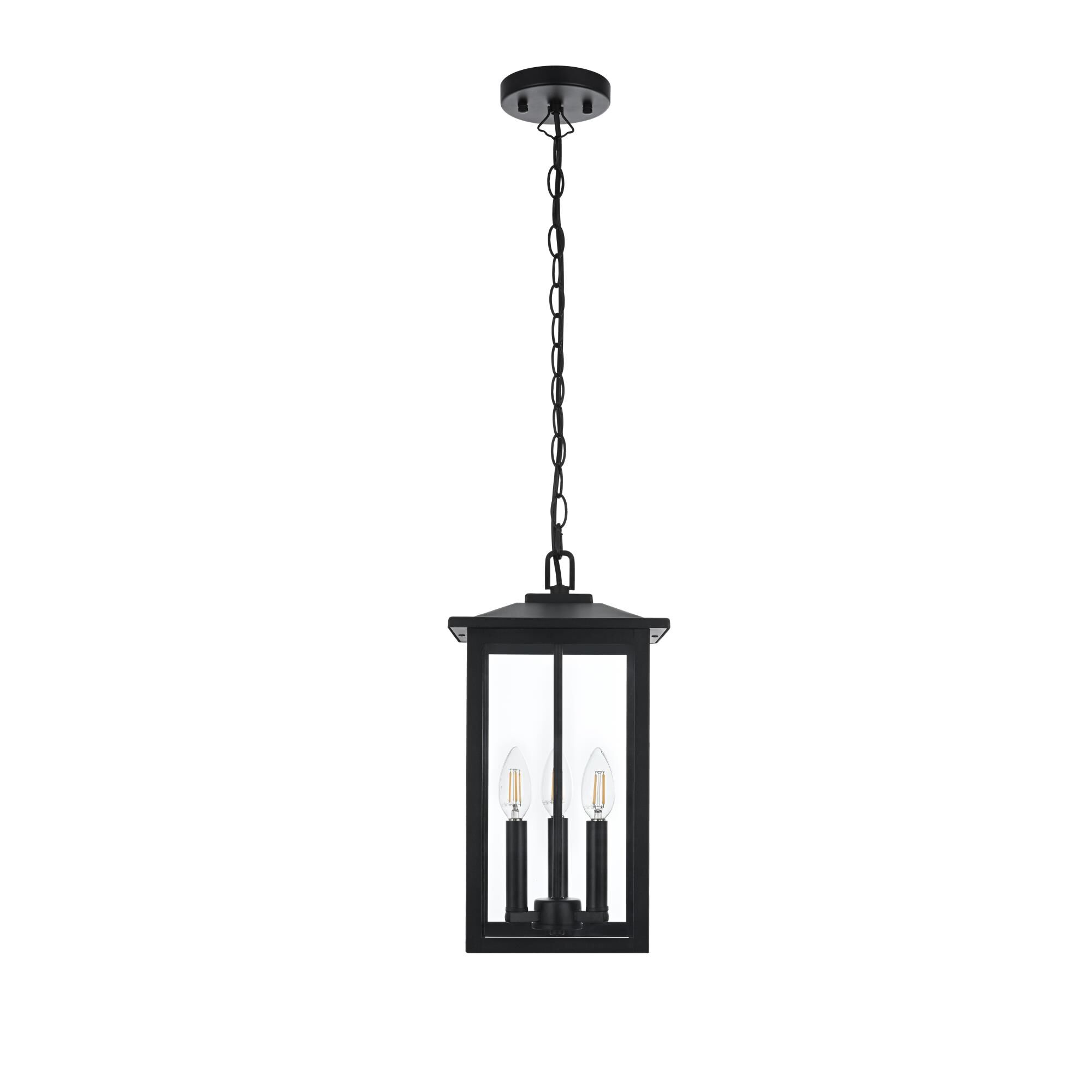 Carlisle 9 Inch Outdoor Hanging Lantern by Elegant Lighting