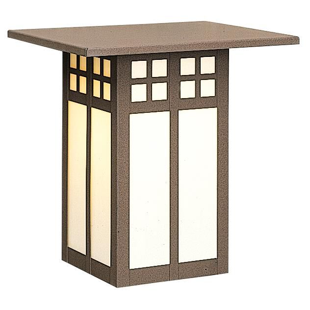 Shown in Rustic Brown finish and Cream glass
