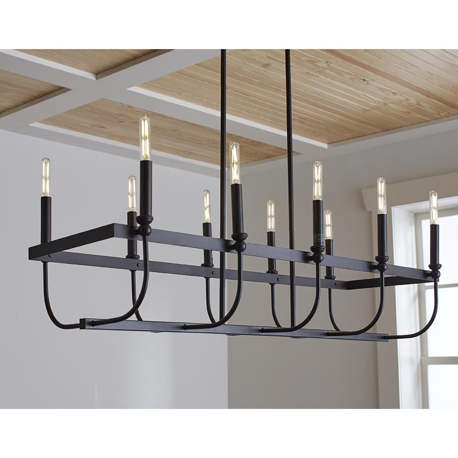 Beckett 40 Inch 10 Light Linear Suspension Light by Acclaim Lighting