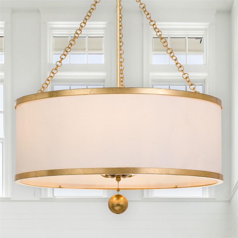 Broche 24 Inch 6 Light Chandelier by Crystorama