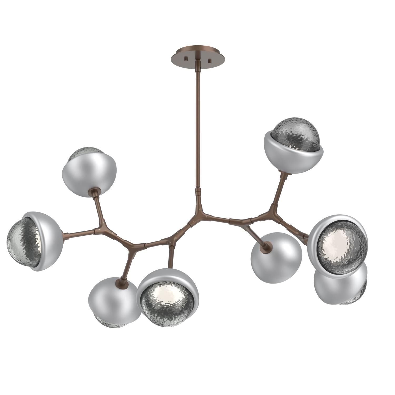 Levi Wilson Cabochon 38 Inch Linear Suspension Light by Hammerton Studio