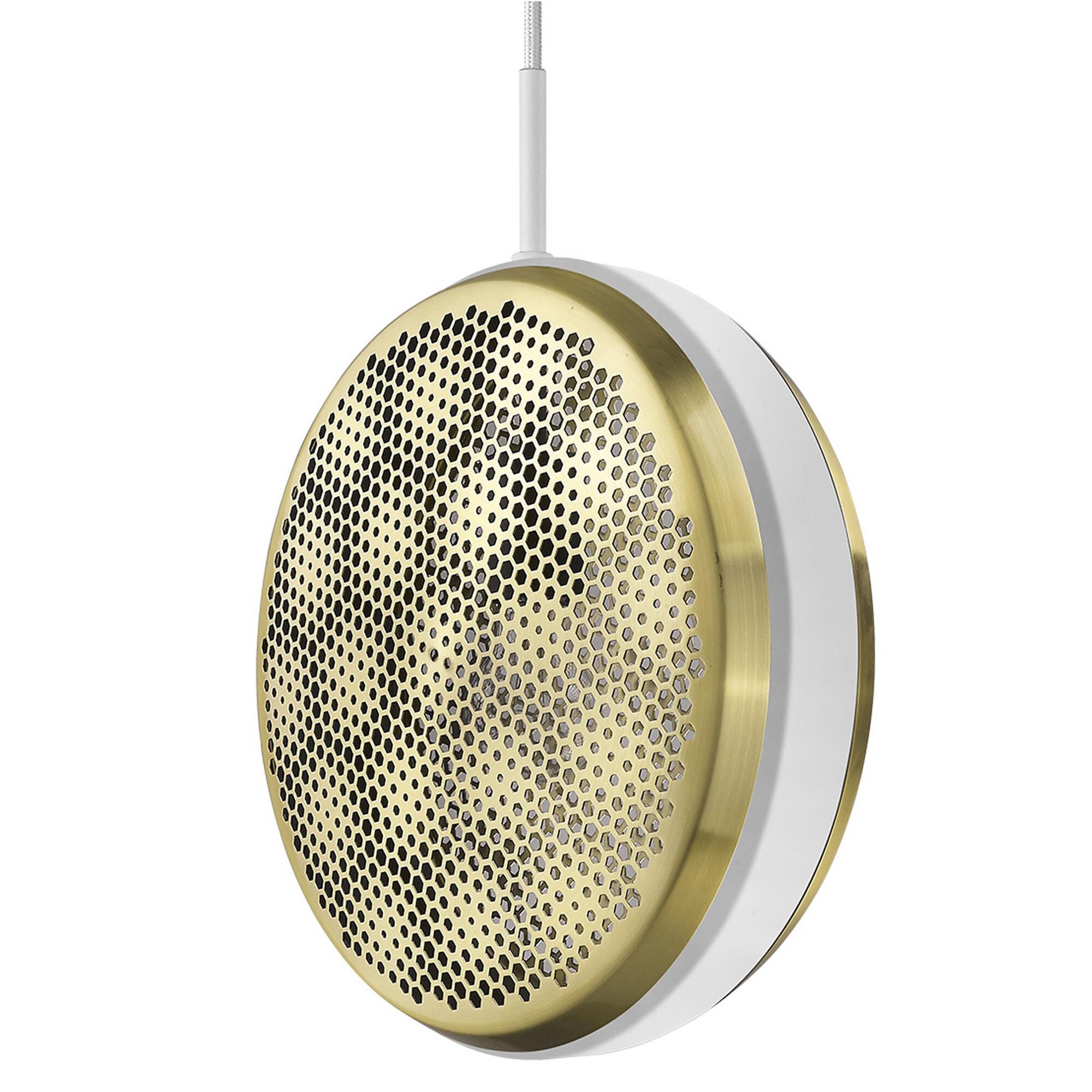 Shown in White finish and -- glass and -- shade