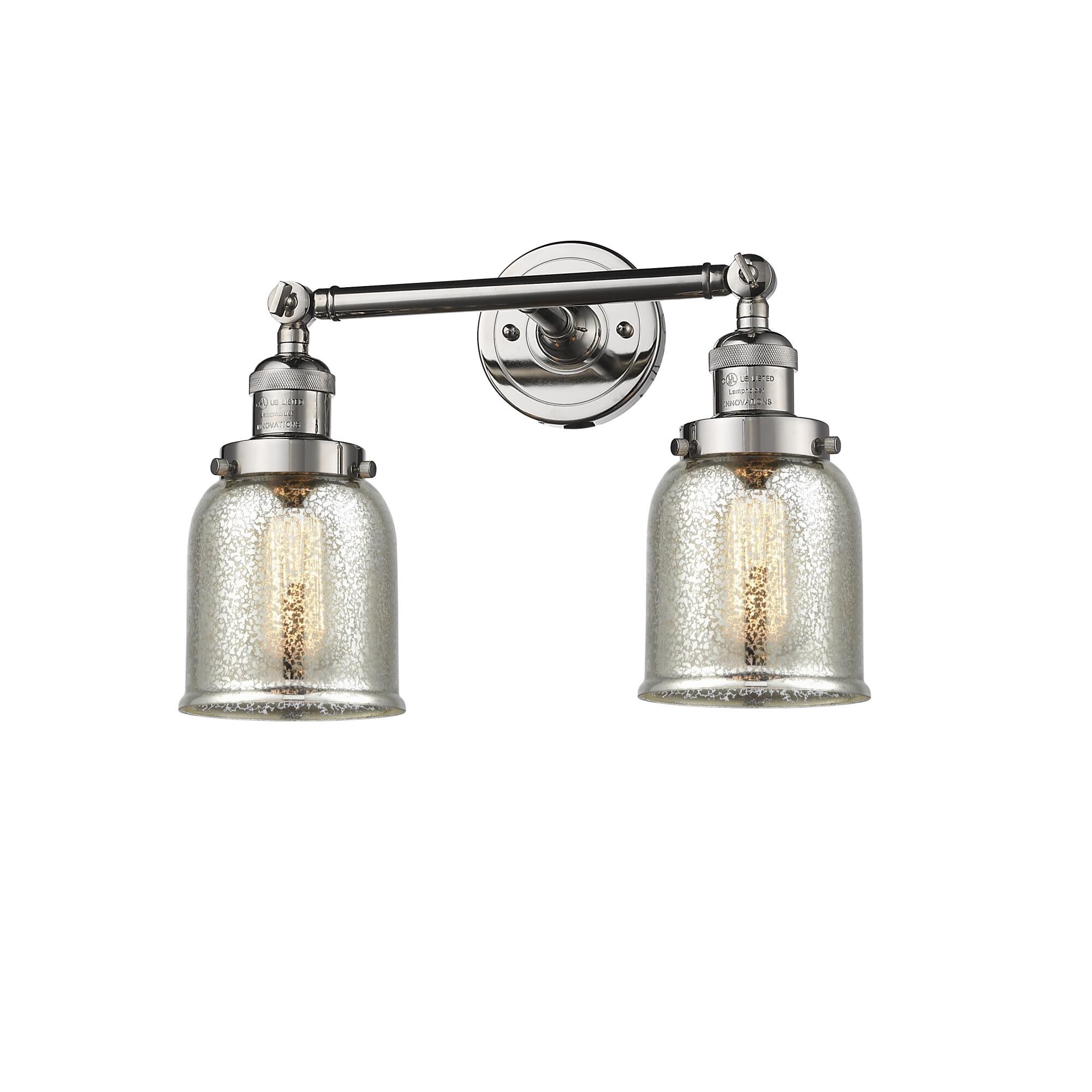 Bruno Marashlian Small Bell 16 Inch 2 Light Bath Vanity Light by Innovations Lighting