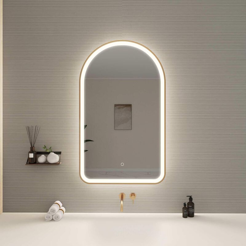 Harmoni 40 Inch LED Lighted Mirror by Elegant Decor