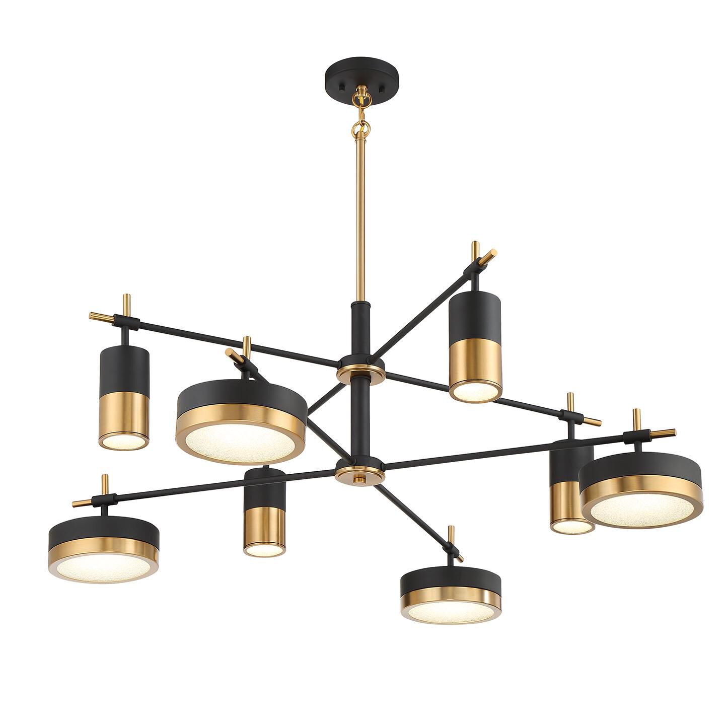 Ashor 42 Inch 8 Light LED Chandelier by Savoy House