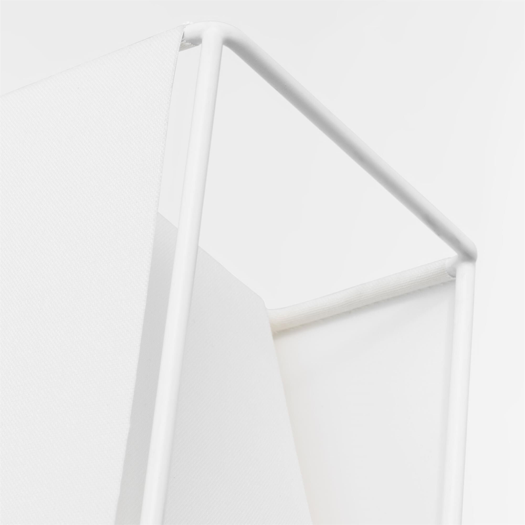 Shown in Soft Linen finish and White Linen shade