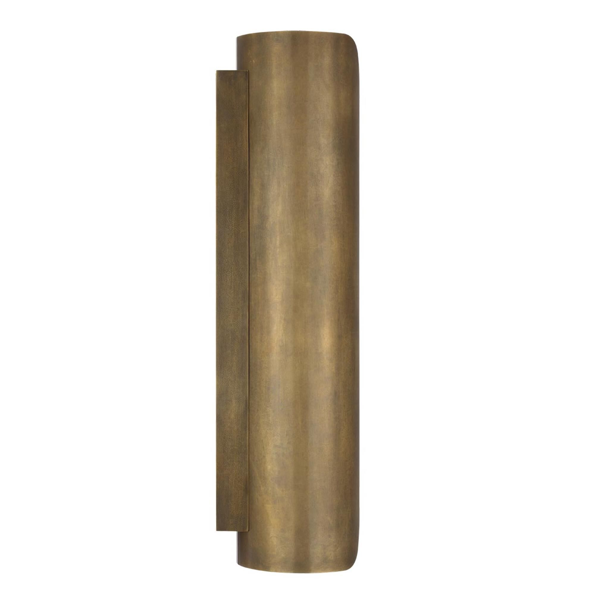 Shown in Mottled Brass finish and Alabaster shade