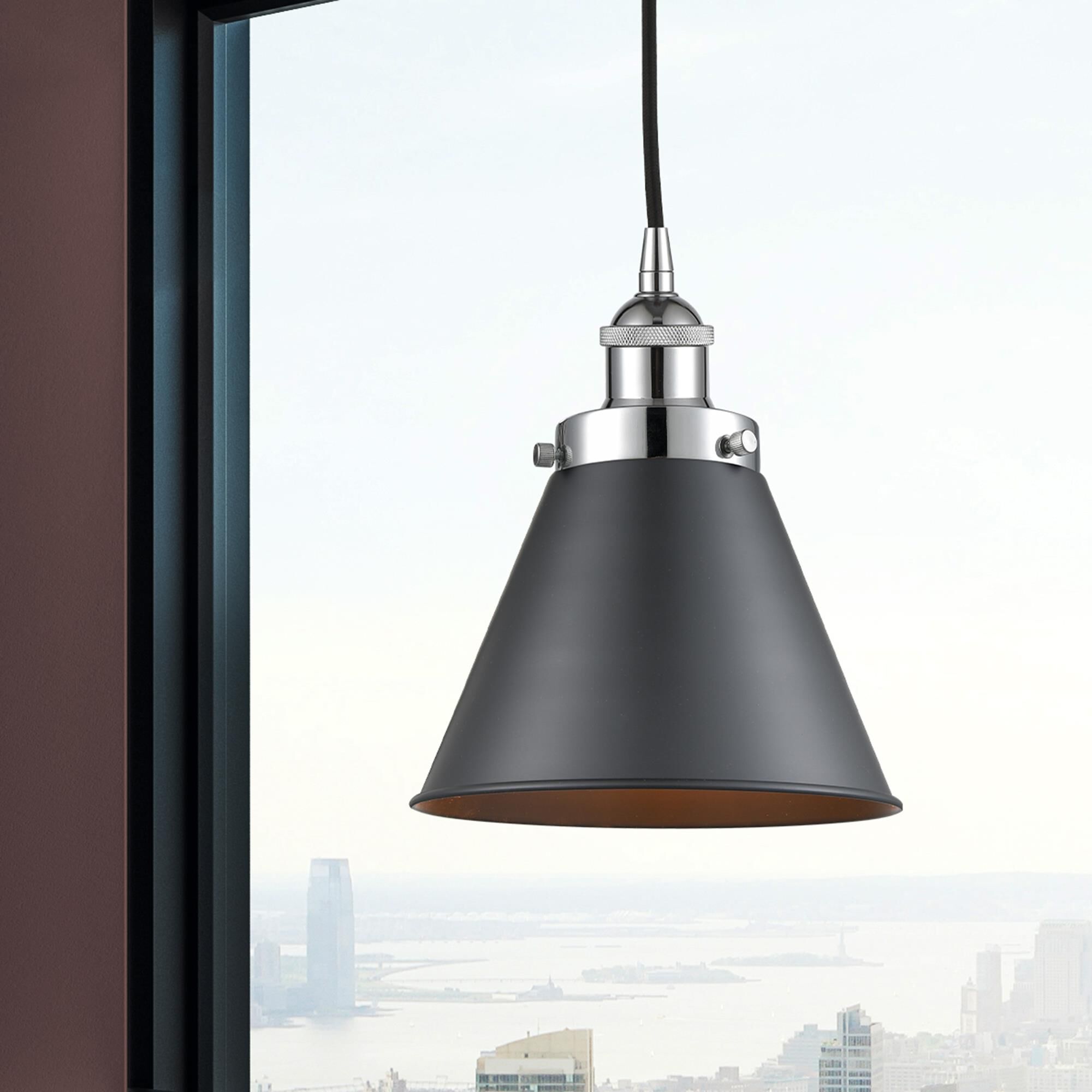 Shown in Polished Chrome finish and Polished Chrome Appalachian shade