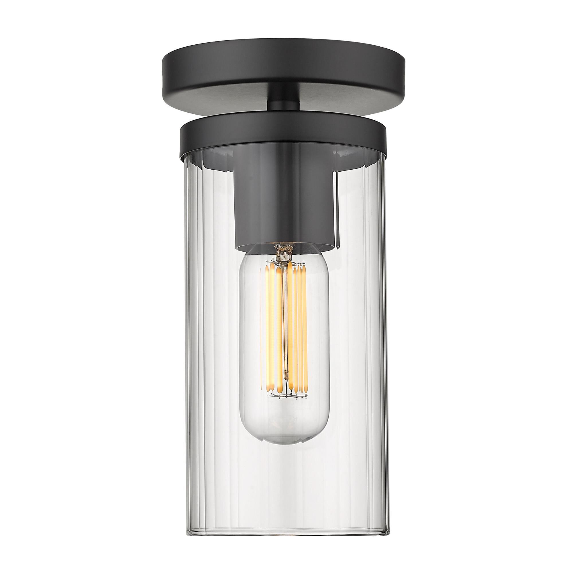 Winslett 4 Inch 1 Light Semi Flush Mount by Golden Lighting