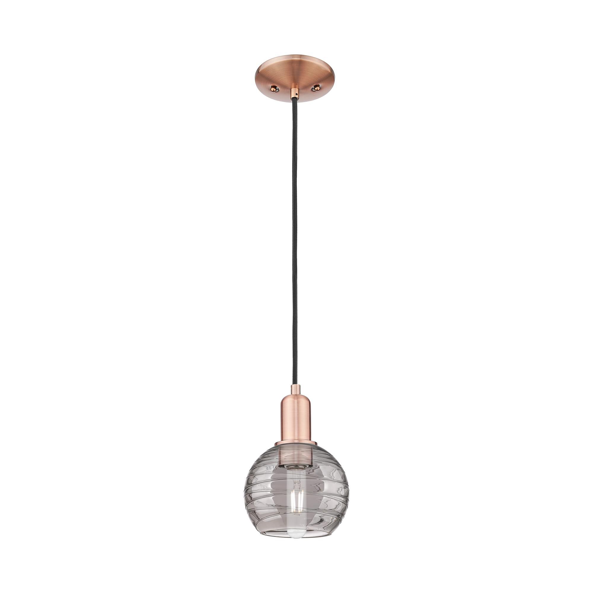 Bruno Marashlian Athens Deco Swirl 6 Inch Mini Pendant by Innovations Lighting