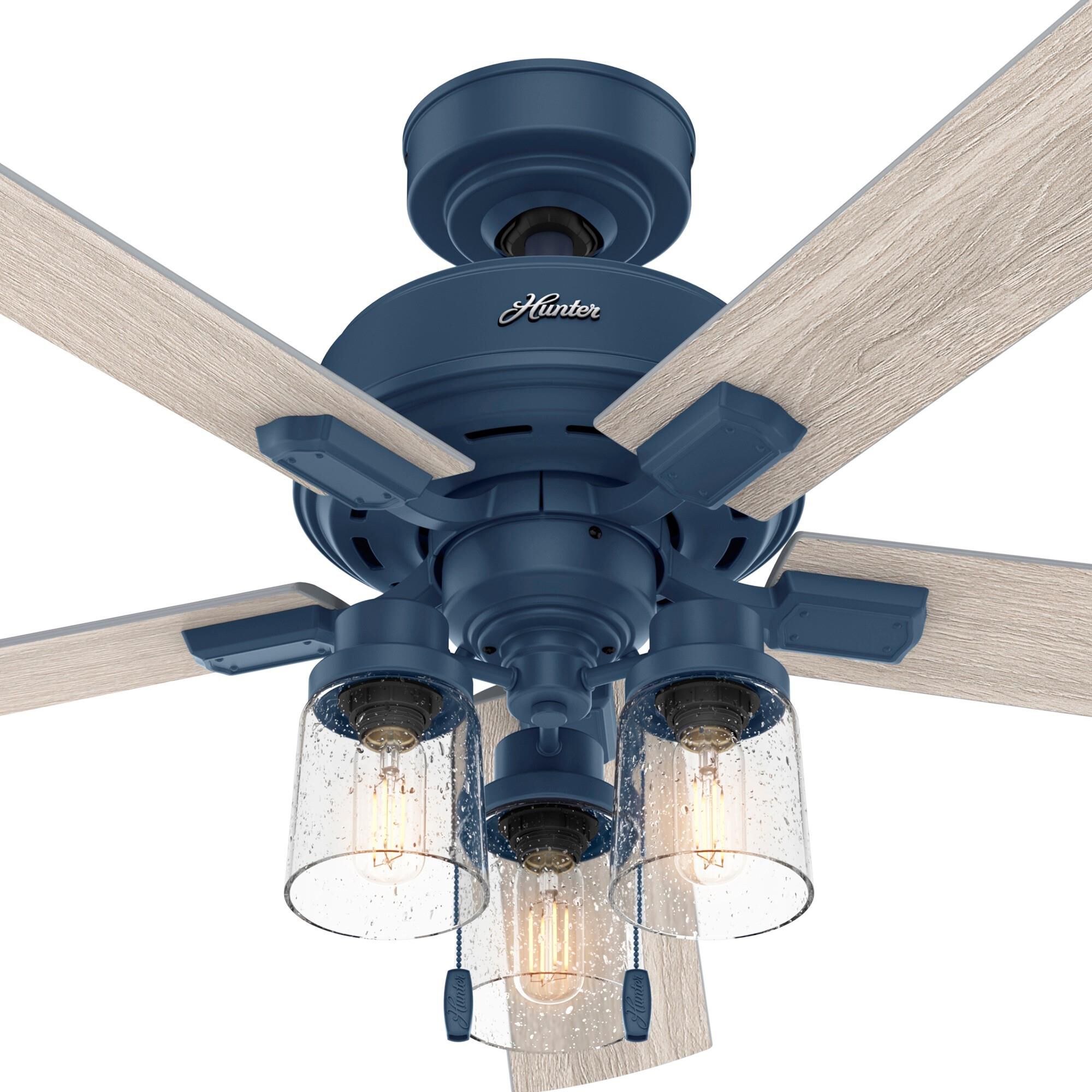 Hartland 52 Inch Ceiling Fan with Light Kit by Hunter Fan