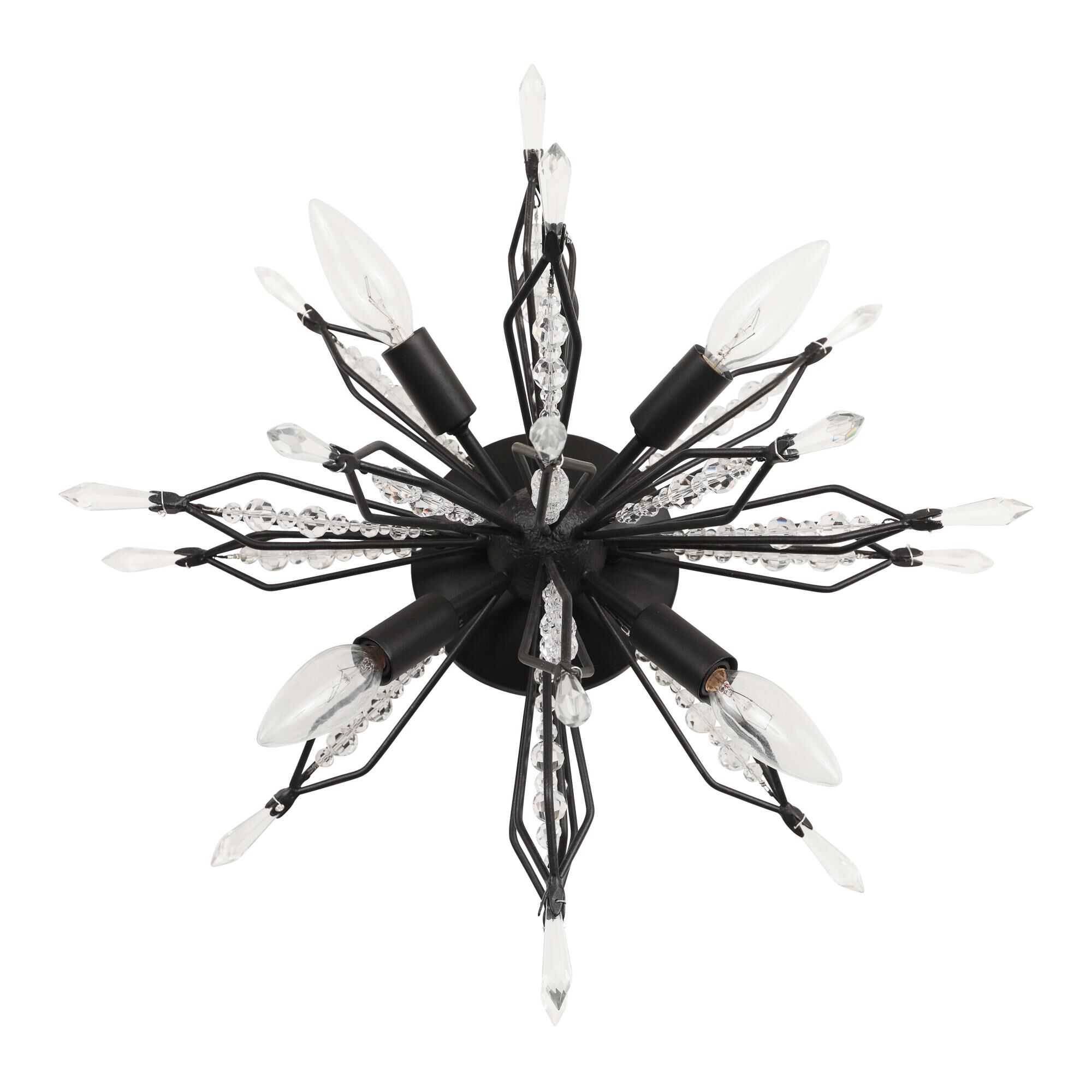 Shown in Carbon finish and Premium - Clear crystal