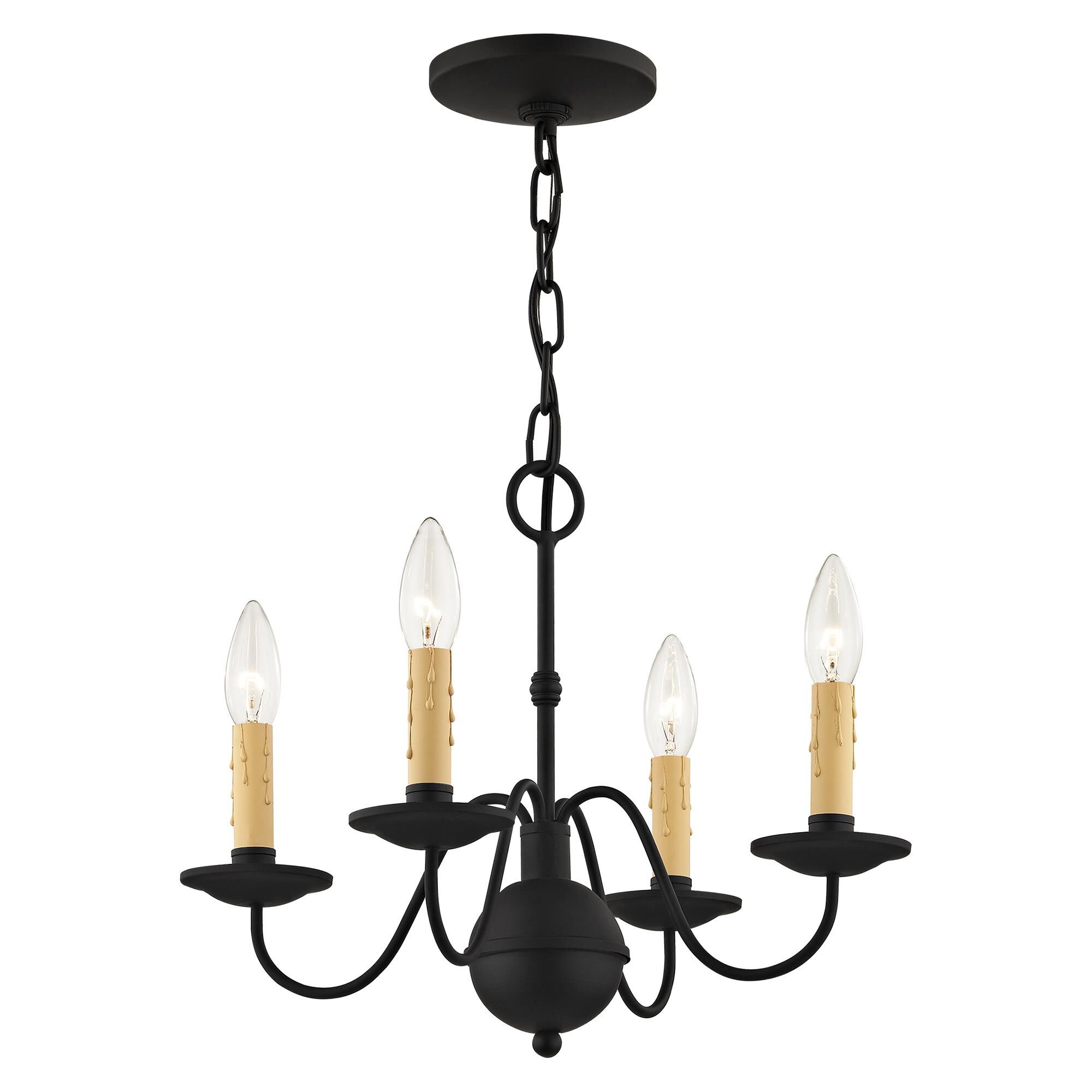 Heritage 16 Inch 4 Light Mini Chandelier by Livex Lighting