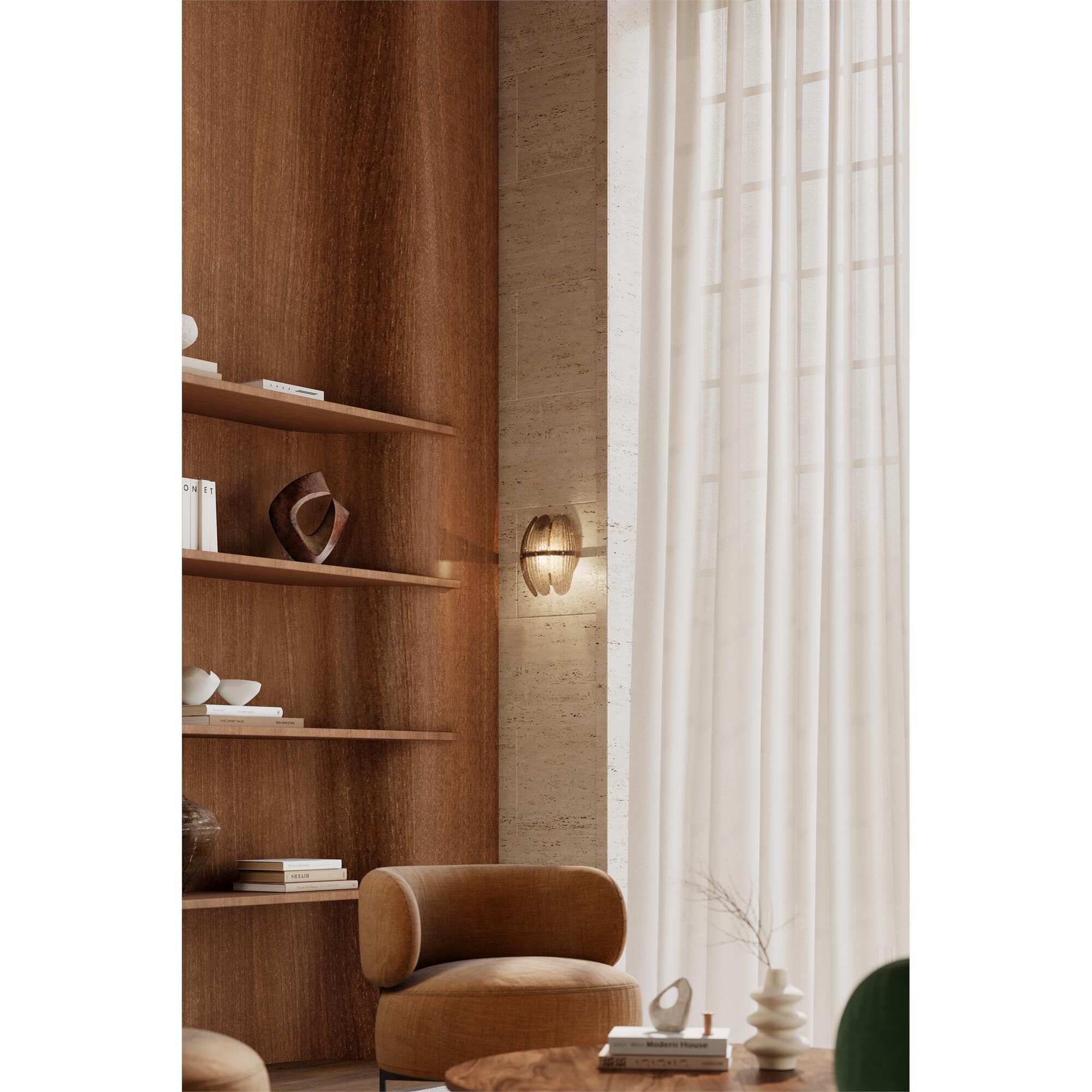 Shown in Legacy Brass finish and Grey Textured shade